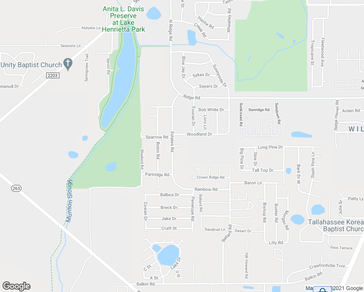 map of restaurants, bars, coffee shops, grocery stores, and more near 1547 Tangelo Drive in Tallahassee