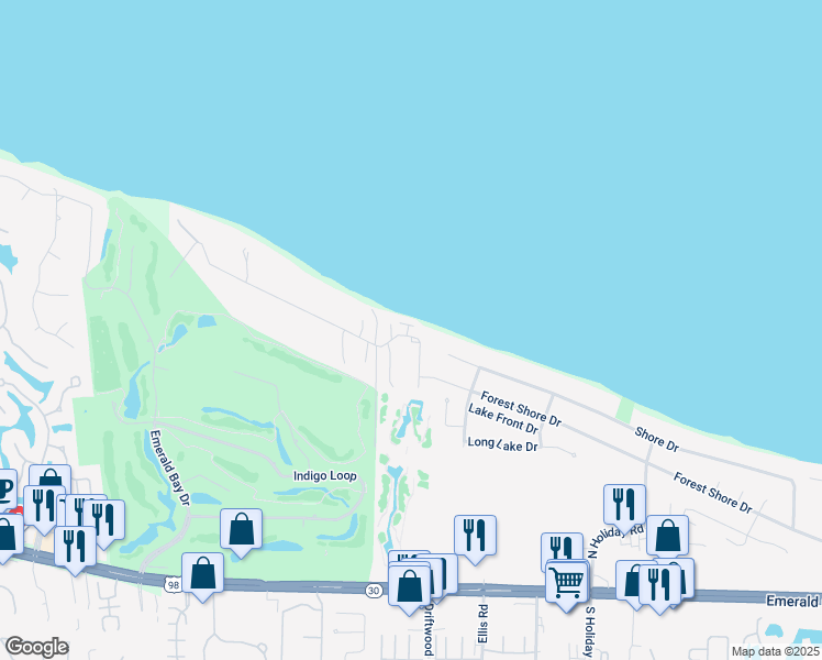map of restaurants, bars, coffee shops, grocery stores, and more near 126 Walton Way in Miramar Beach