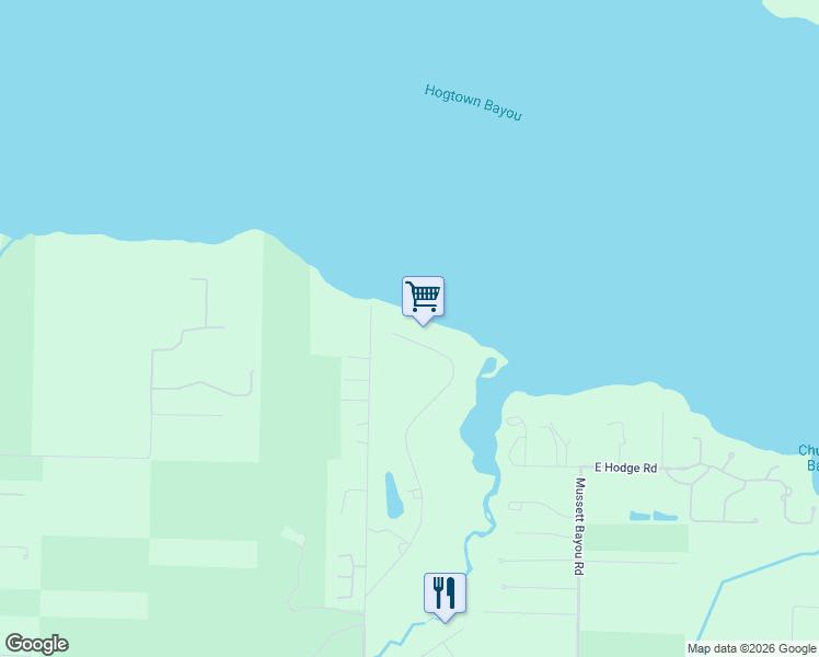 map of restaurants, bars, coffee shops, grocery stores, and more near 820 Woodland Bayou Drive in Santa Rosa Beach