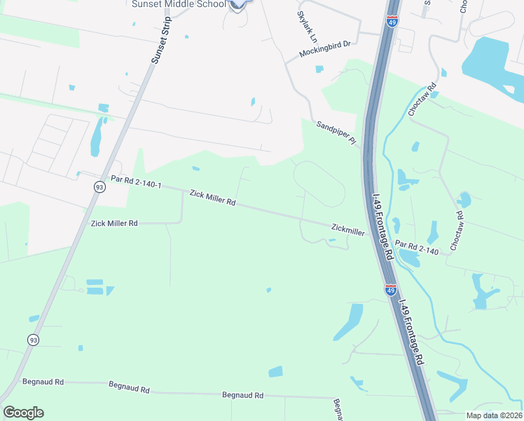 map of restaurants, bars, coffee shops, grocery stores, and more near Zick Miller Road in Sunset