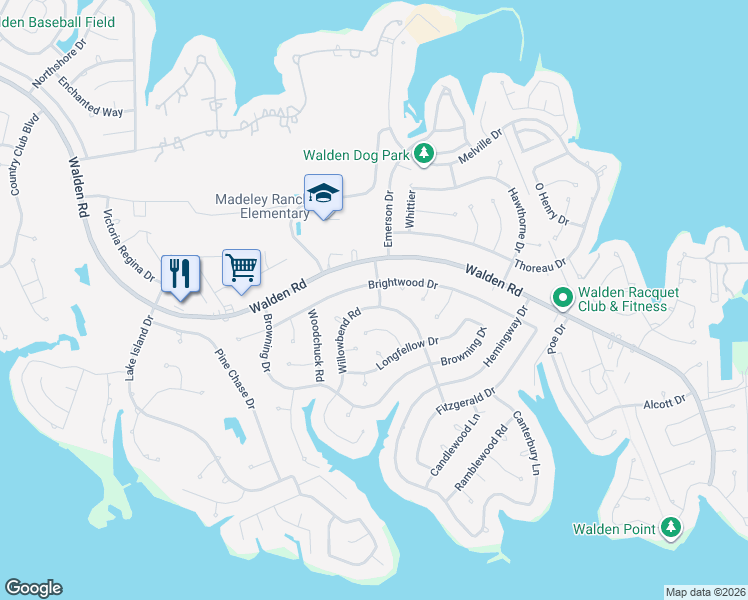 map of restaurants, bars, coffee shops, grocery stores, and more near 3314 Emerson Drive in Montgomery