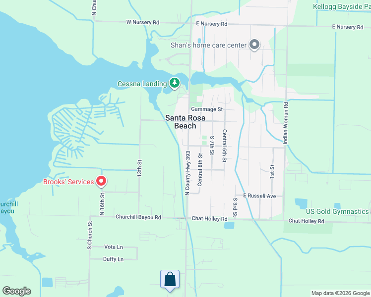 map of restaurants, bars, coffee shops, grocery stores, and more near 1409 North Co Highway 393 in Santa Rosa Beach