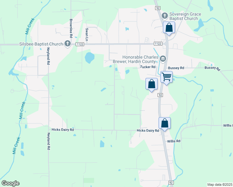 map of restaurants, bars, coffee shops, grocery stores, and more near 2200 Alexander Road in Silsbee