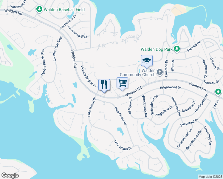 map of restaurants, bars, coffee shops, grocery stores, and more near 3413 Nottingham Lane in Montgomery