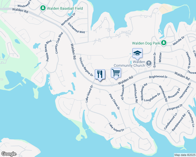 map of restaurants, bars, coffee shops, grocery stores, and more near 12833 Victoria Regina Drive in Montgomery