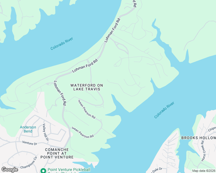 map of restaurants, bars, coffee shops, grocery stores, and more near 1221 Osprey Ridge Loop in Lago Vista