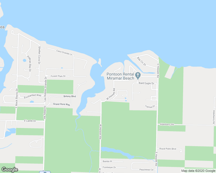 map of restaurants, bars, coffee shops, grocery stores, and more near 1435 West Hewett Road in Santa Rosa Beach