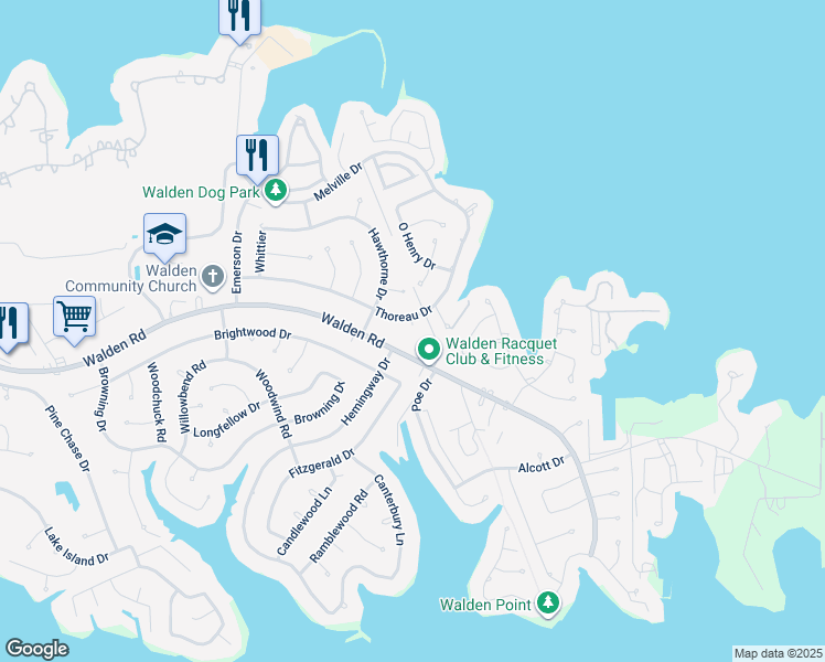 map of restaurants, bars, coffee shops, grocery stores, and more near 3411 Woodrock Lane in Montgomery