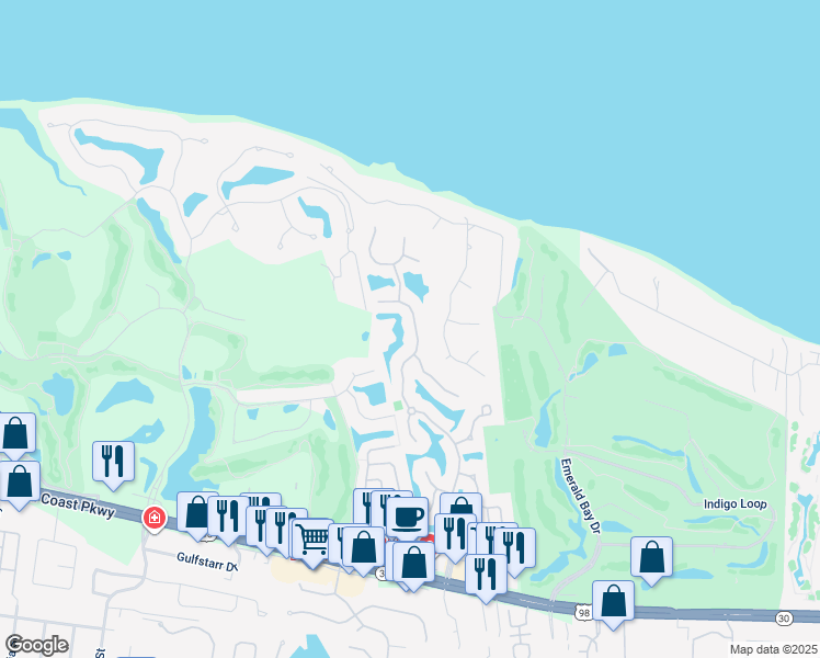 map of restaurants, bars, coffee shops, grocery stores, and more near 310 Tequesta Drive in Destin