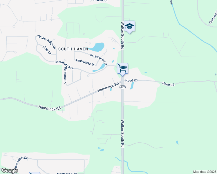 map of restaurants, bars, coffee shops, grocery stores, and more near 13742 Hammack Road in Denham Springs
