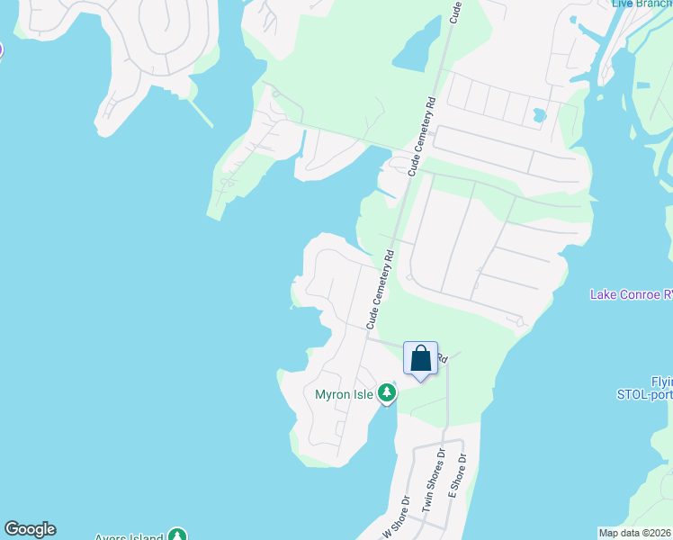 map of restaurants, bars, coffee shops, grocery stores, and more near 10445 Summit Drive in Willis