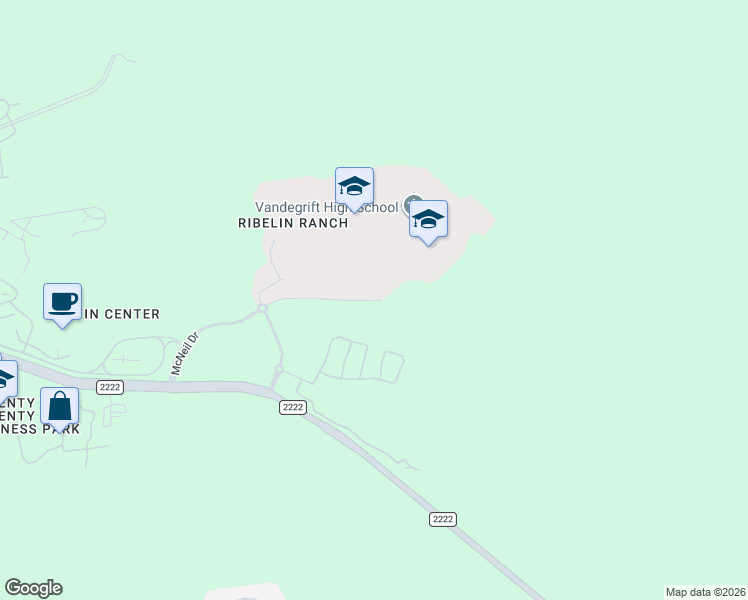map of restaurants, bars, coffee shops, grocery stores, and more near McNeil Drive in Austin