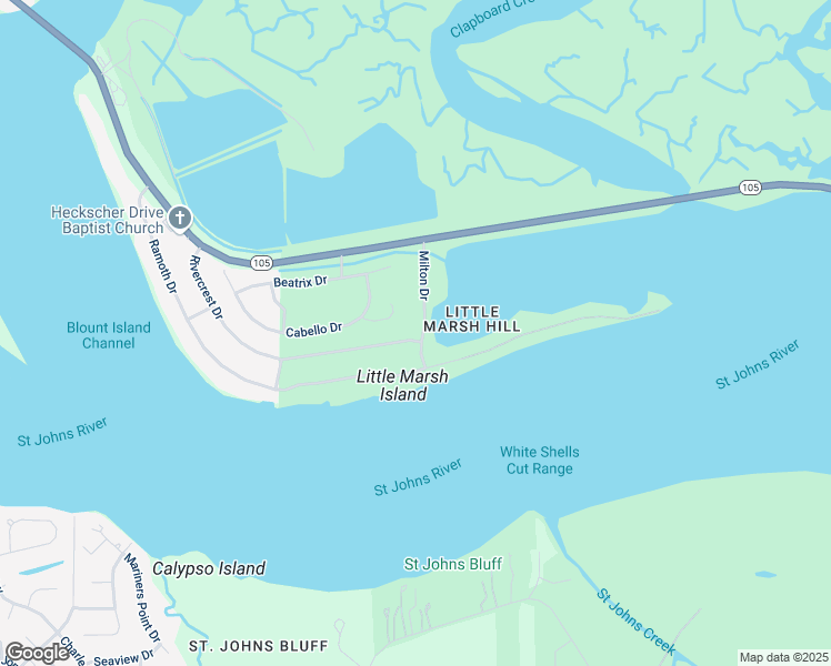 map of restaurants, bars, coffee shops, grocery stores, and more near 6834 Elkmont Drive in Jacksonville