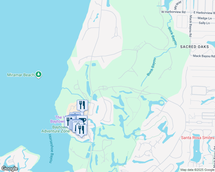 map of restaurants, bars, coffee shops, grocery stores, and more near 1838 Tuscana Place in Miramar Beach