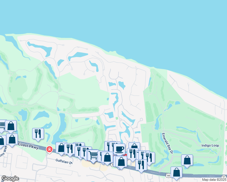 map of restaurants, bars, coffee shops, grocery stores, and more near 332 Tequesta Drive in Destin