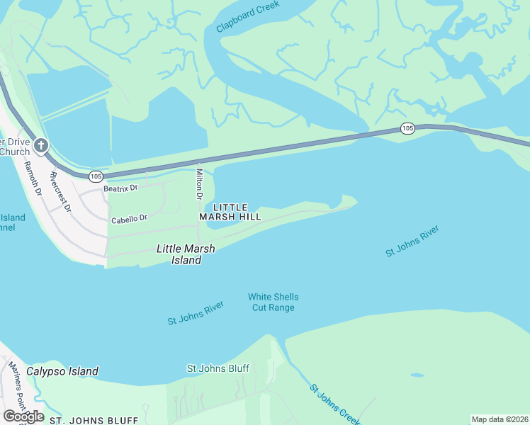 map of restaurants, bars, coffee shops, grocery stores, and more near 7233 Ramoth Drive in Jacksonville