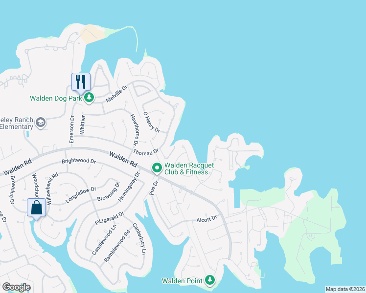 map of restaurants, bars, coffee shops, grocery stores, and more near 11700 Ripplewind Drive in Montgomery