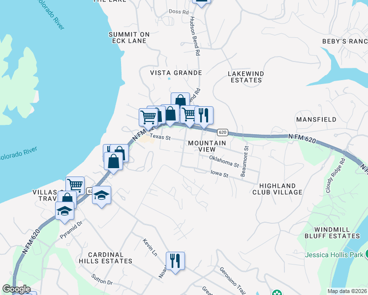 map of restaurants, bars, coffee shops, grocery stores, and more near 3602 San Antonio Street in Austin