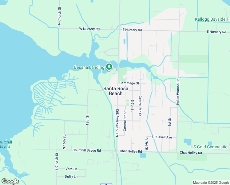 map of restaurants, bars, coffee shops, grocery stores, and more near 1545 North County Highway 393 in Santa Rosa Beach