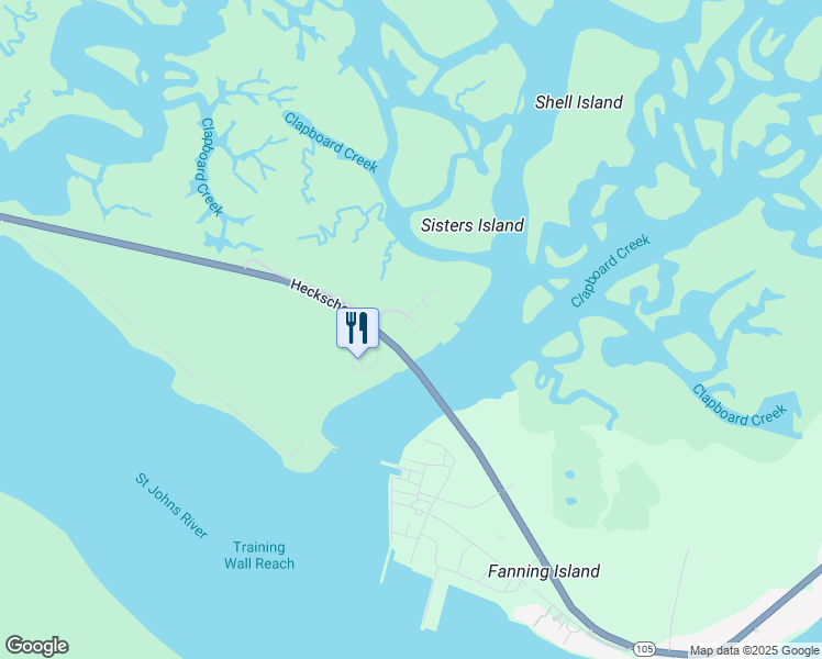 map of restaurants, bars, coffee shops, grocery stores, and more near 8203 Heckscher Drive in Jacksonville