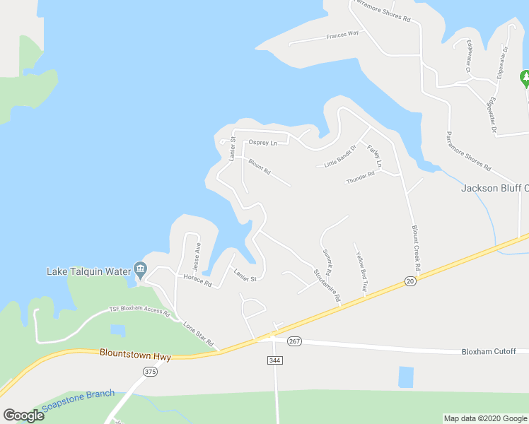 map of restaurants, bars, coffee shops, grocery stores, and more near 24441 Lanier Street in Tallahassee
