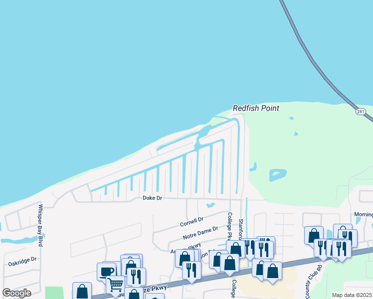 map of restaurants, bars, coffee shops, grocery stores, and more near 3029 Coral Strip Parkway in Gulf Breeze