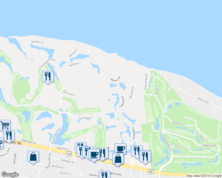 map of restaurants, bars, coffee shops, grocery stores, and more near 337 Tequesta Drive in Destin
