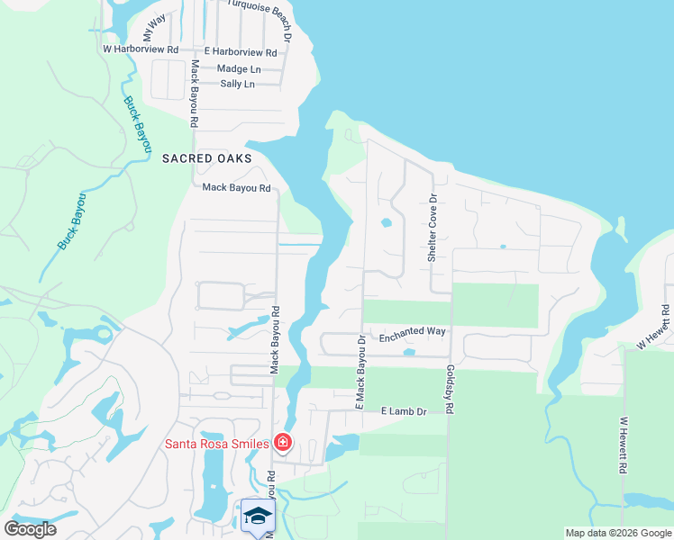 map of restaurants, bars, coffee shops, grocery stores, and more near 61 Initial Lane in Santa Rosa Beach