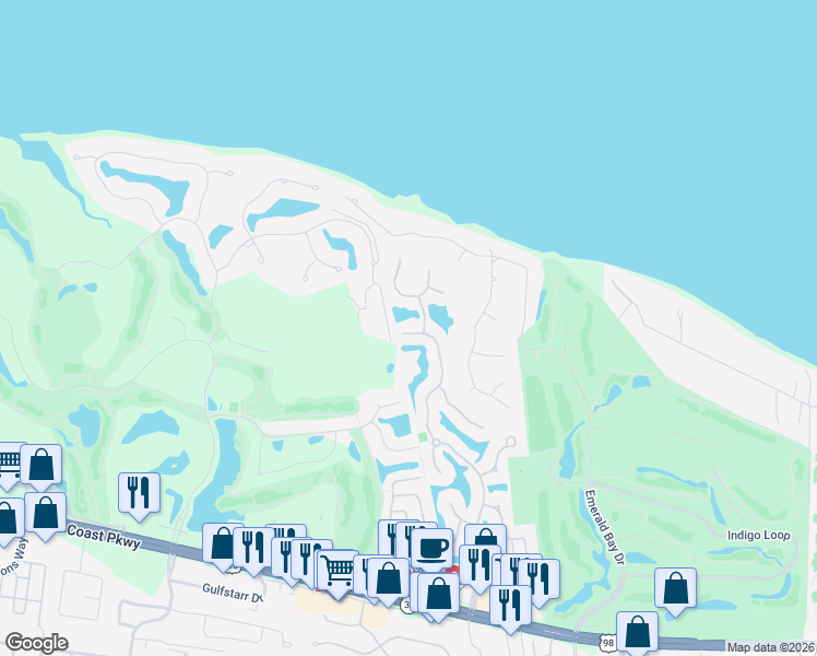 map of restaurants, bars, coffee shops, grocery stores, and more near 333 Tequesta Drive in Destin