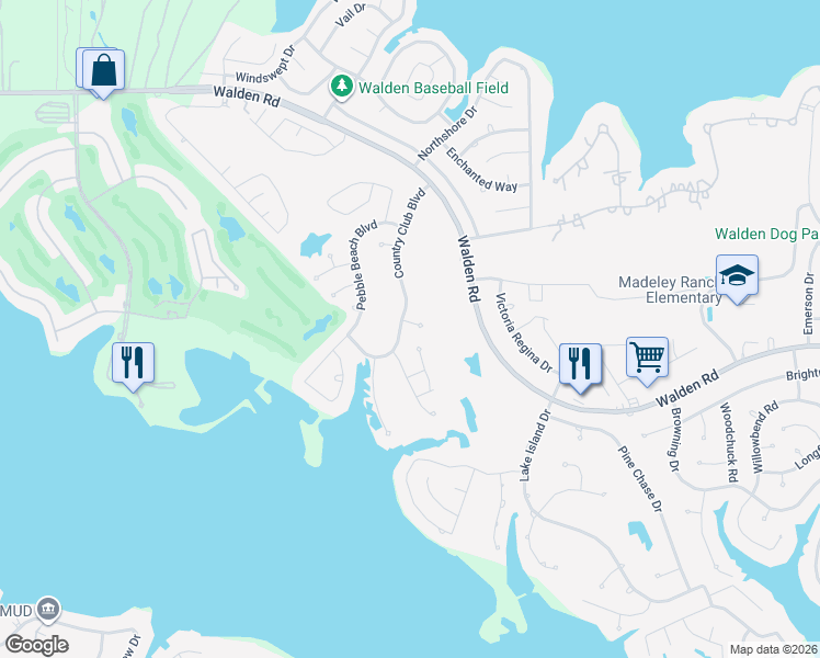 map of restaurants, bars, coffee shops, grocery stores, and more near 13207 Salem Circle in Montgomery