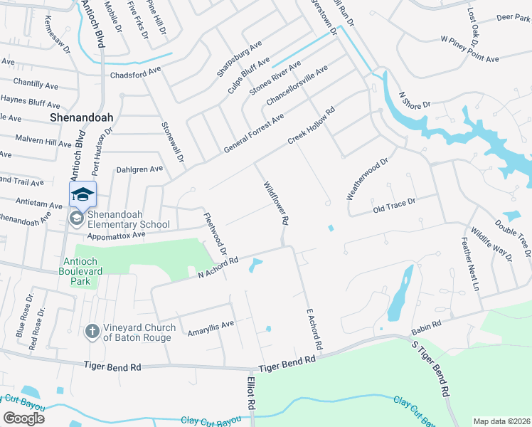 map of restaurants, bars, coffee shops, grocery stores, and more near 17836 Coffee Road in Baton Rouge