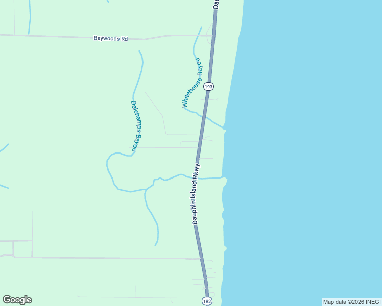 map of restaurants, bars, coffee shops, grocery stores, and more near 14130 Dauphin Island Parkway in Coden