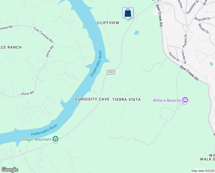 map of restaurants, bars, coffee shops, grocery stores, and more near 1732 Nightlife Cove in Spicewood