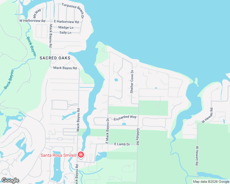 map of restaurants, bars, coffee shops, grocery stores, and more near 36 Pelican Bay Drive in Santa Rosa Beach