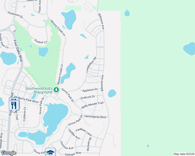 map of restaurants, bars, coffee shops, grocery stores, and more near 3752 Biltmore Avenue in Tallahassee