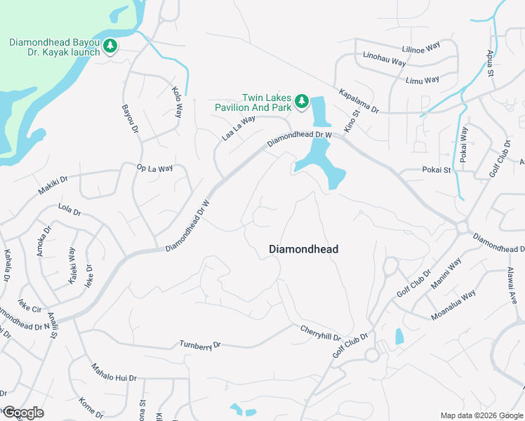 map of restaurants, bars, coffee shops, grocery stores, and more near 85533 Diamondhead Dr W in Diamondhead
