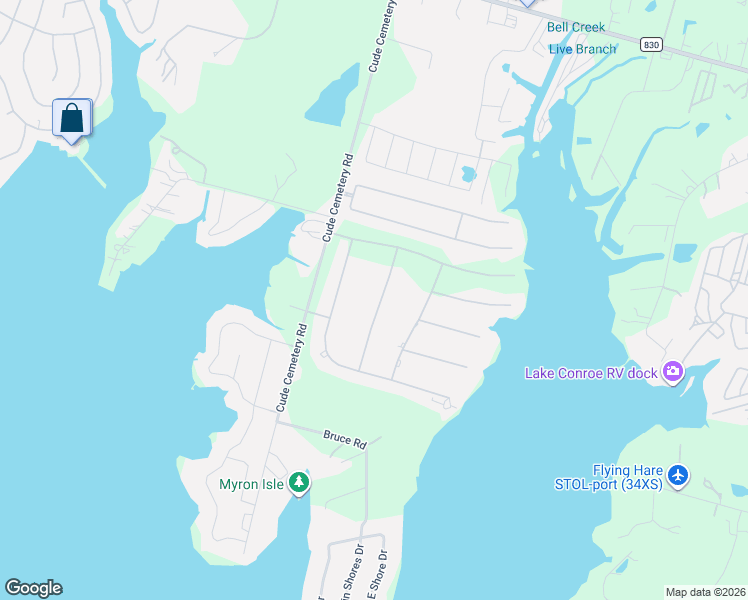 map of restaurants, bars, coffee shops, grocery stores, and more near 10913 Dauphine Street in Willis