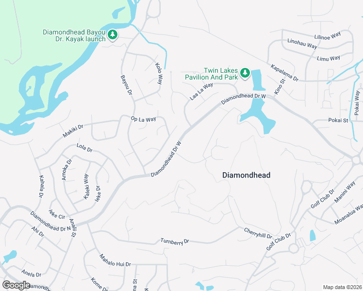 map of restaurants, bars, coffee shops, grocery stores, and more near 85534 Diamondhead Drive West in Diamondhead
