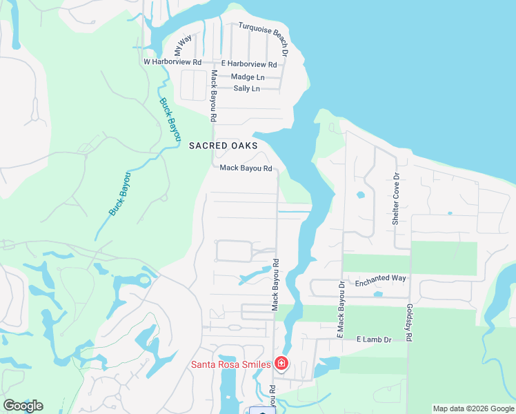 map of restaurants, bars, coffee shops, grocery stores, and more near 67 West Wild Briar Road in Santa Rosa Beach