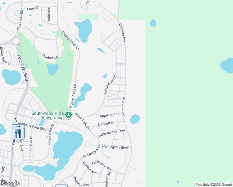 map of restaurants, bars, coffee shops, grocery stores, and more near 3728 Biltmore Avenue in Tallahassee