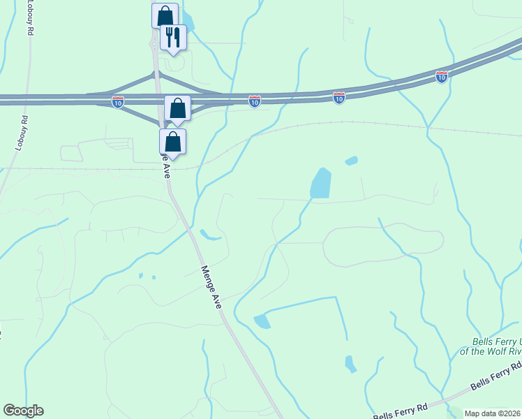 map of restaurants, bars, coffee shops, grocery stores, and more near 7843-8045 Oakenshield Lane in Pass Christian