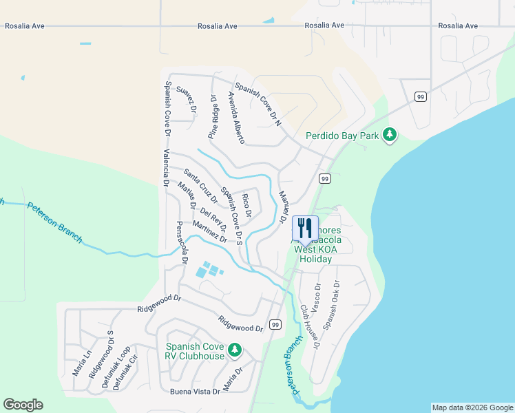 map of restaurants, bars, coffee shops, grocery stores, and more near 1812 Cristo Loop in Baldwin