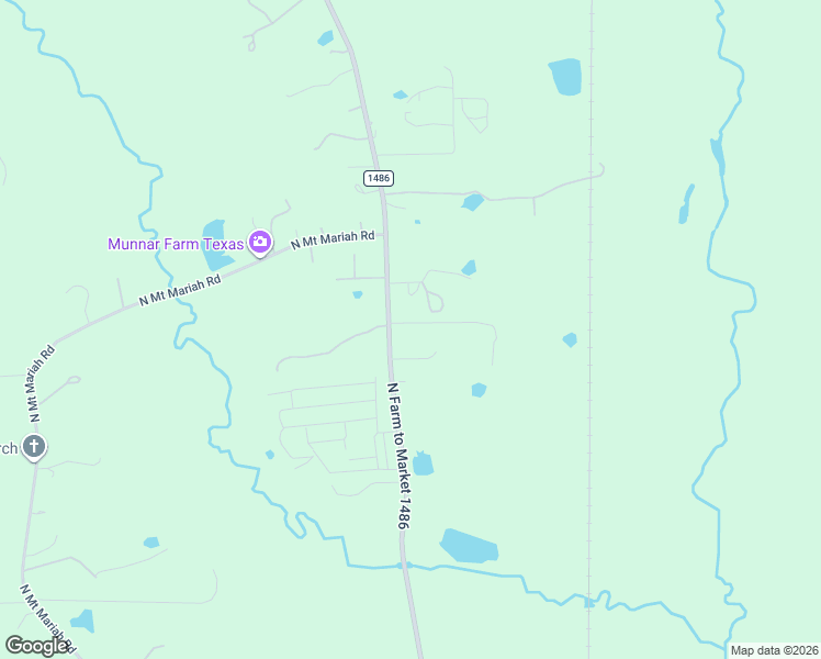 map of restaurants, bars, coffee shops, grocery stores, and more near 5895 Farm to Market 1486 in Montgomery