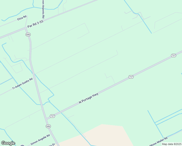 map of restaurants, bars, coffee shops, grocery stores, and more near 1114 Robert Mallet Road in Arnaudville