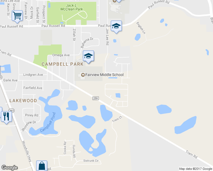 map of restaurants, bars, coffee shops, grocery stores, and more near 480 Brooke Hampton Ln in Tallahassee