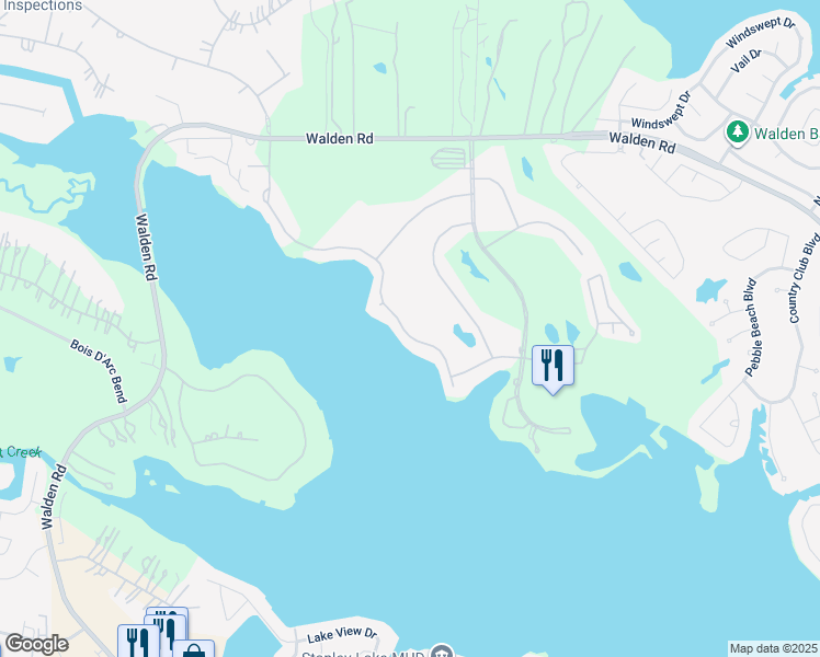 map of restaurants, bars, coffee shops, grocery stores, and more near 81 La Costa Drive in Montgomery