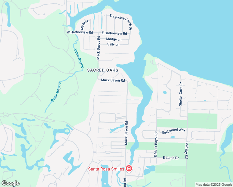 map of restaurants, bars, coffee shops, grocery stores, and more near 85 Bayou Landing Road in Santa Rosa Beach