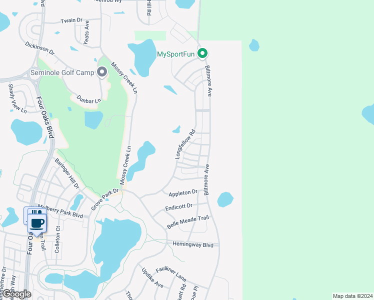 map of restaurants, bars, coffee shops, grocery stores, and more near 3243 Stanhope Drive in Tallahassee