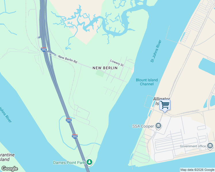 map of restaurants, bars, coffee shops, grocery stores, and more near 4248 Pat Road in Jacksonville