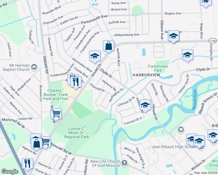 map of restaurants, bars, coffee shops, grocery stores, and more near 8727 Samona Drive West in Jacksonville